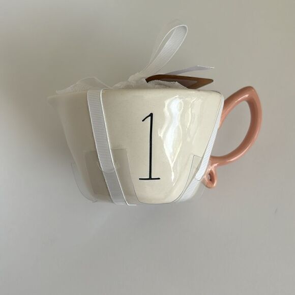 New Rae Dunn Disney Tinker Bell Ceramic Measuring Cups Set Pink Handle - Picture 5 of 10